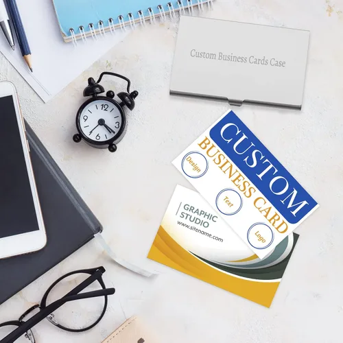 Vista 7 de Tarjetas de visita comerciales personalizadas con logotipo, personalizadas imprimibles de doble cara, tarjetas de visita personalizables 1000 500