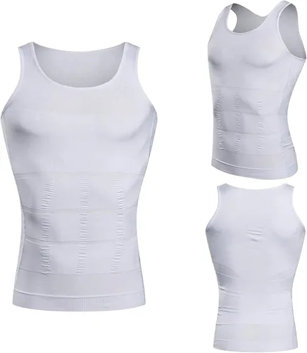 Vista 9 de Mistirik Camisas de compresión para hombre Chaleco adelgazante para hombre Camiseta ajustada para hombre Camiseta de compresión sin mangas
