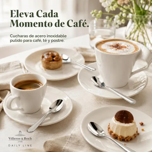 Vista 5 de Villeroy & Boch Daily Line - Juego de 6 cucharas de café
