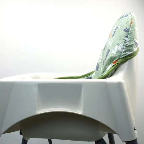 Vista 4 de ZARPMA Fundas de asiento de algodón para silla alta IKEA Antilop, superficie de algodón y acolchado, diseño de bosque plegable para silla de bebé