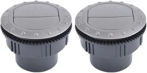 Vista 2 de Rejilla de ventilación de aire para salpicadero, 2 unidades, 2.362 in, salida de aire, acondicionamiento, deflector, techo lateral para coche, RV