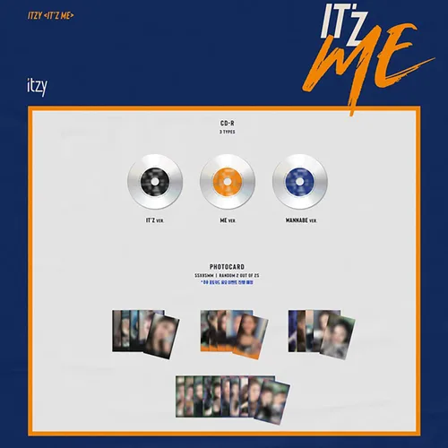 Vista 4 de ITZY Album - ITZ ME ME ver CD Photobook Cover Postcard Photocards FG