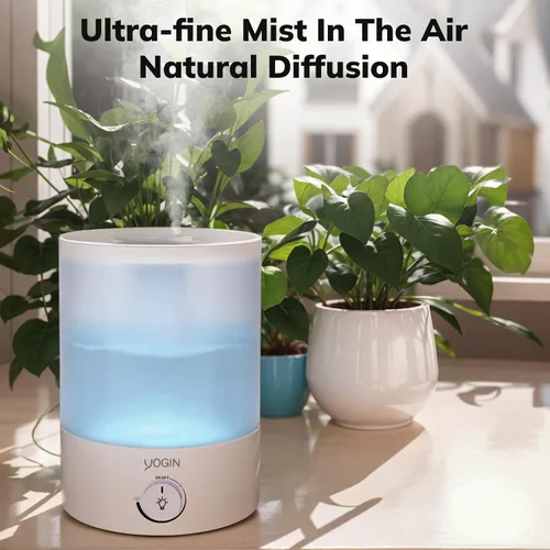 Vista 4 de YOGIN Humidificadores para Dormitorio Habitación Grande, Llenado Superior 2.5L Humidificadores Ultrasónicos de Niebla Fría para Guardería de Bebé