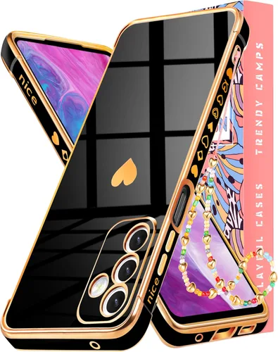 Vista 7 de Likiyami Funda 2 en 1 para Samsung Galaxy Note 9, diseño de corazón, para mujeres y niñas, bonita, de lujo, bonita, estética, moderna, color negro