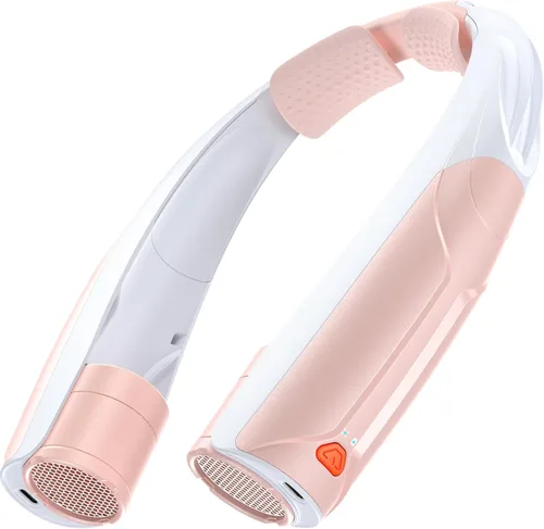Vista 11 de AaoLin Ventilador de cuello portátil con batería de 6000 mAh, USB-C recargable, ventilador personal negro manos libres 6 velocidades, 6-20 horas