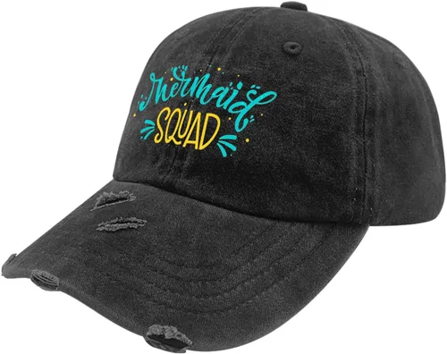 Vista 2 de Womens Baseball Cap Golf Caps for Men Golf Hat Quick Dry Mermaids Squad Sun Hats