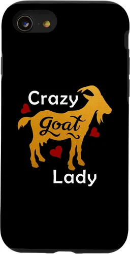 Vista 8 de Funda de regalo para iPhone 12 mini Crazy Goat Lady Gold Funny Meme Farm Life Goat Lover