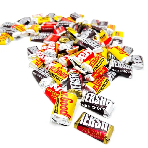 Vista 6 de Miniatures - Barras de caramelo de chocolate surtidas OSCURO ESPECIAL, chocolate con leche (bolsa de 2 libras aprox. 100 unidades)