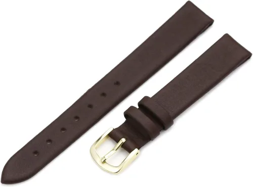 Vista 8 de Hadley-Roma Women's Genuine Leather Strap Watchband Negro