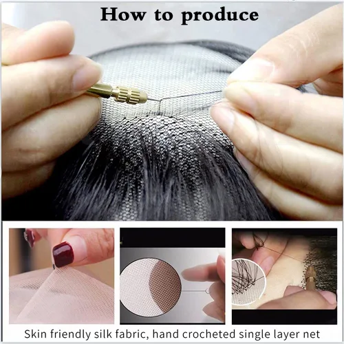 Vista 5 de Ailsa Bigote falso, barba realista, 100% cabello humano, cabello facial atado a mano, pelo facial negro de cabra, barbas falsas de encaje, bigote