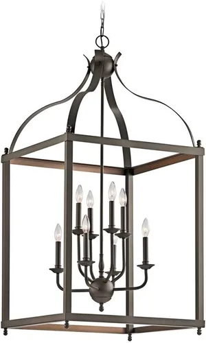 Vista 9 de KICHLER Larkin - Colgante de 2 luces de 14.75" en níquel cepillado