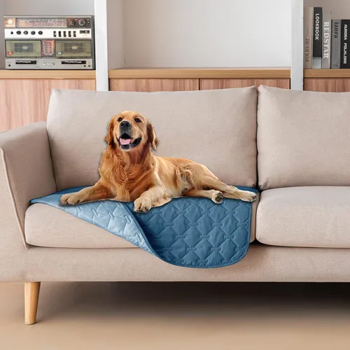 Vista 120 de gogobunny Manta para mascotas 3 veces más resistente, impermeable y a prueba de arañazos; protector de muebles reversible para perros y gatos, funda