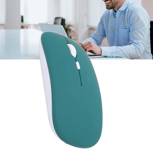 Vista 3 de Ratón inalámbrico para computadora, mini portátil inteligente de 3 velocidades Dpi ajustable inalámbrico USB para computadora portátil y tableta