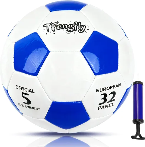 Vista 9 de Size 2, 5 Soccer Ball with Pump Needle-Training Recreation Soccer Ball Size 2, 5 Thicker PU Tight Weaved Mini Soccer Ball for Teen Boy Girl