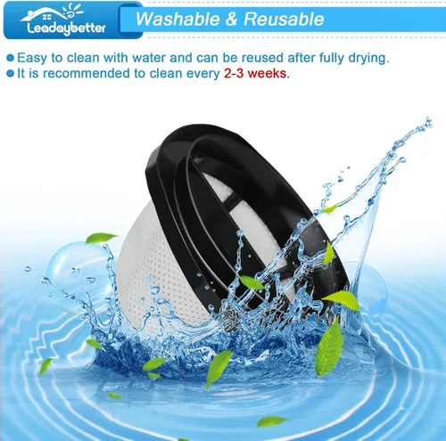 Vista 5 de Leadaybetter Filtro de repuesto para aspiradora Bissell 3 en 1 Lightweight Stick 2030 20303 20306 20307 20309 2030H 2030V 2030X 2030Z 2030L 32 ES