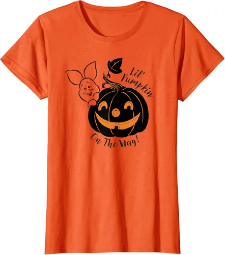 Vista 43 de Disney Camiseta de Halloween Winnie the Pooh Lil' Pumpkin on the Way, Blanco, S