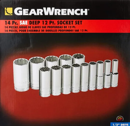 Vista 2 de GEARWRENCH Drive juego de tubos SAE estándar de 12 puntos