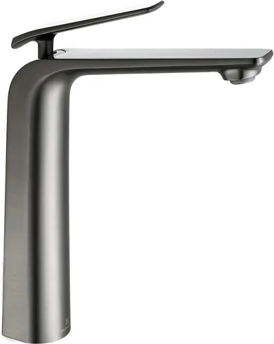 Vista 11 de TOCALOCA Grifos Altos de Baño Oro Cepillado, Grifo de Palanca de Una Sola Manija con Un Orificio para Lavabo de Vasija, Grifo de Lavabo de Latón