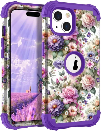 Vista 34 de Hocase Funda para iPhone SE 2022/2020, resistente a prueba de golpes, de plástico duro+goma de silicona, funda protectora híbrida para iPhone SE