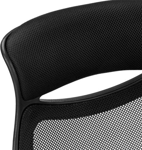 Vista 8 de Monarch Specialties 7268, altura ajustable, giratoria, ergonómica, reposabrazos, escritorio para computadora, trabajo, metal, negro, contemporáneo