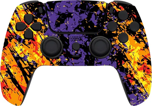 Vista 18 de Custom Wireless Controller Compatible with PS5 - Multiple Designs Available (Abstract Fusion)