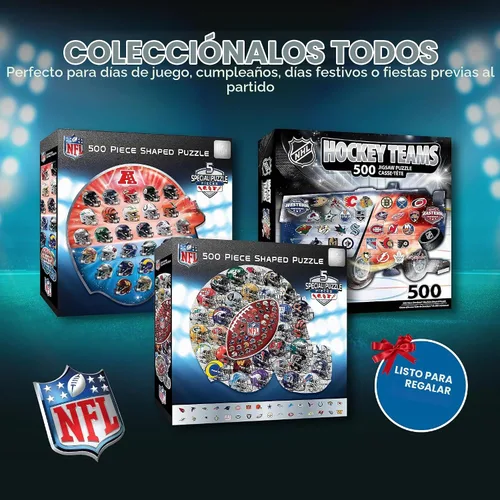 Vista 7 de MasterPieces Rompecabezas con Forma de Casco de Arte Drip de la NFL de 500 Piezas - Perfecto para Fanáticos de la NFL - 25"x22
