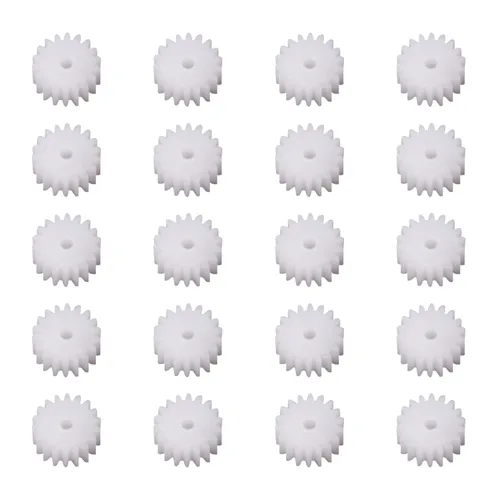 Vista 4 de Othmro Engranajes de plástico 18 dientes modelo 182A engranaje de reducción engranajes de gusano de plástico para RC coche robot motor