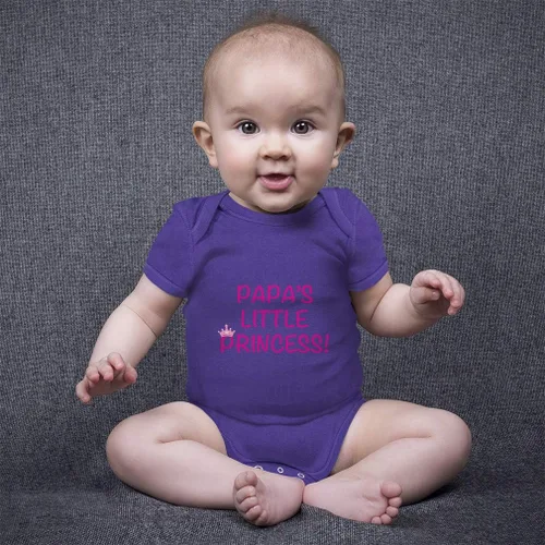 Vista 6 de Body personalizado para niño y niña, ropa de algodón a rayas de princesa para papá
