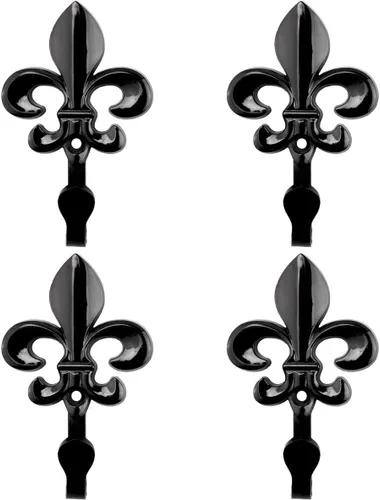Vista 2 de Ganchos decorativos para toallas de baño, ganchos de pared para abrigos, ganchos de metal resistentes, ganchos colgantes para colgar llaves, bolso