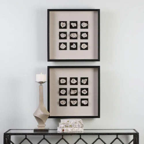 Vista 5 de Uttermost Geode Shadow Box 21 3/4" Cuadrado enmarcado para pared