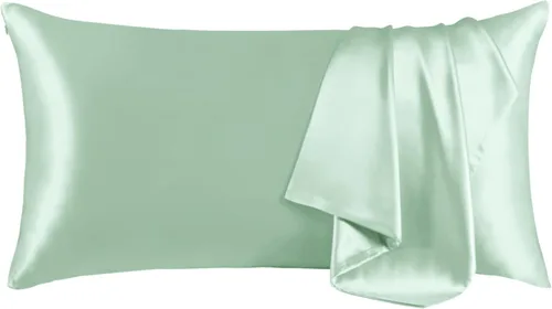 Vista 64 de THXSILK Funda de almohada 100% seda de morera para la salud del cabello y la piel, funda de almohada suave y lisa con cremallera oculta, ambos lados