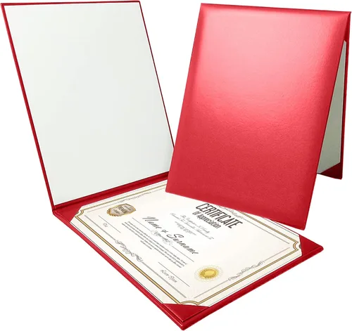 Vista 17 de Gradplaza Cubierta de diploma personalizada para graduación, documentos, soporte de diploma de certificado de cuero sintético liso