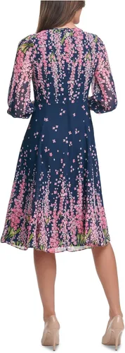 Vista 2 de Tommy Hilfiger Vestido de día casual para mujer