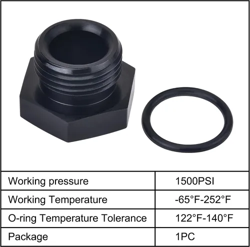 Vista 3 de EVIL ENERGY 3AN Tapa de bloqueo ORB Adaptador de acoplamiento de tapón macho de aluminio