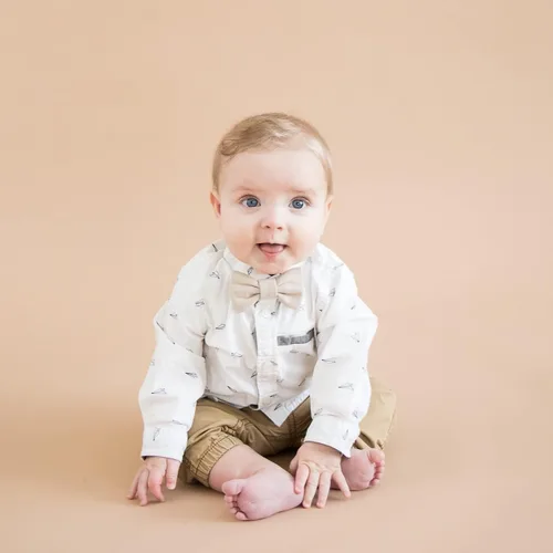 Vista 25 de Handmade Pre-Tied Clip on Bow Tie for Baby to Young Boy