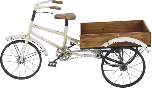 Vista 10 de Deco 79 68767 pie metálico para bicicleta, 36 x 26 pulgadas Gris
