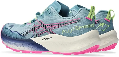 Vista 5 de ASICS Zapatos FUJISPEED 2 para mujer, 8.5, GRIS Azul/Negro