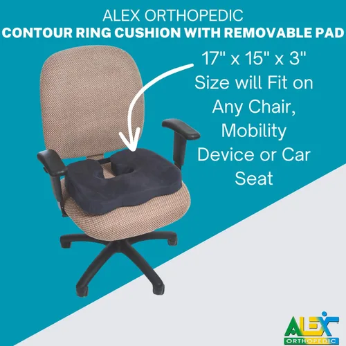 Vista 4 de Alex Orthopedic Cojín de asiento de anillo de contorno