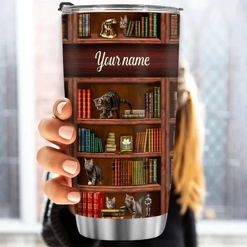 Vista 40 de T40413 - Taza personalizada para amantes de los libros, taza de café con texto en inglés "Just A Girl Loves Book", regalo para mujeres y niñas