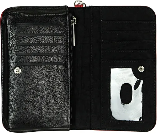 Vista 3 de Things2Die4 Sherlock Holmes - Cartera para identificación con cierre a presión, Rojo