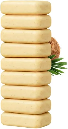 Vista 11 de KELEBS Barra de champú blanqueadora para perros con carbón Champú blanco para perros con ingredientes naturales para pieles sensibles 3 barras