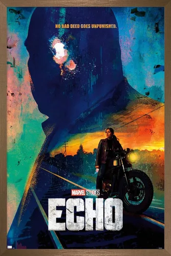 Vista 15 de Trends International Marvel Echo - Póster de pared de una hoja, 22.4 pulgadas de largo x 14.7 pulgadas, versión enmarcada de madera de granero