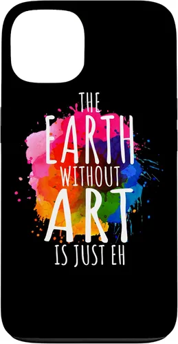 Vista 7 de Funda para iPhone 16 Earth Without Art Is Just Eh, artista de pintura, juego de palabras, arte