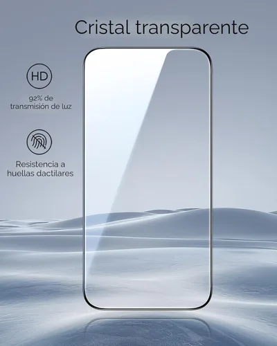 Vista 7 de ESR Paquete de 3 protectores de pantalla para iPhone Air, grado militar, inastillables, dureza 9H, vidrio templado de cobertura completa para iPhone