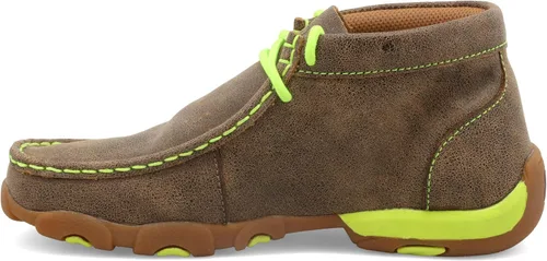 Vista 2 de Twisted X Chukka - Moc de conducción, bomber y amarillo neón, 11 M