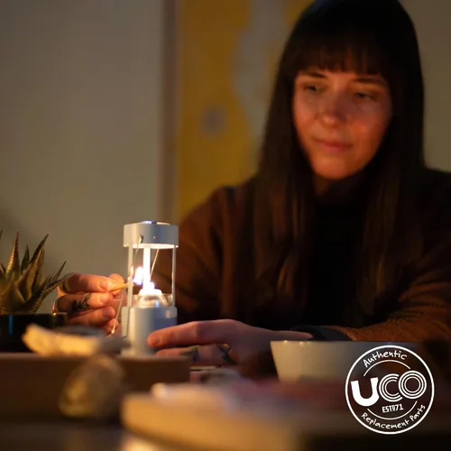 Vista 4 de Velas blancas de 9 horas para linternas de velas UCO, velas de larga duración para actividades al aire libre, camping, suministros de preparación