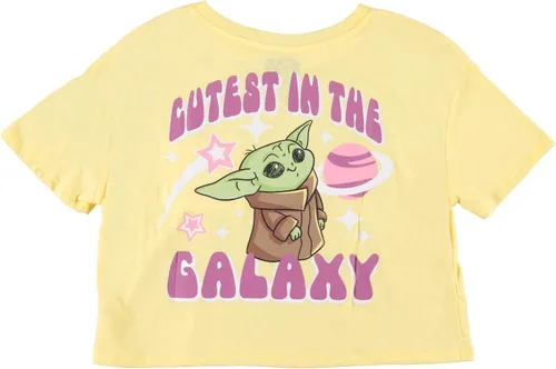 Vista 2 de STAR WARS Juniors Yoda - Camiseta corta para mujer, con bolsillo frontal y trasero, para bebé