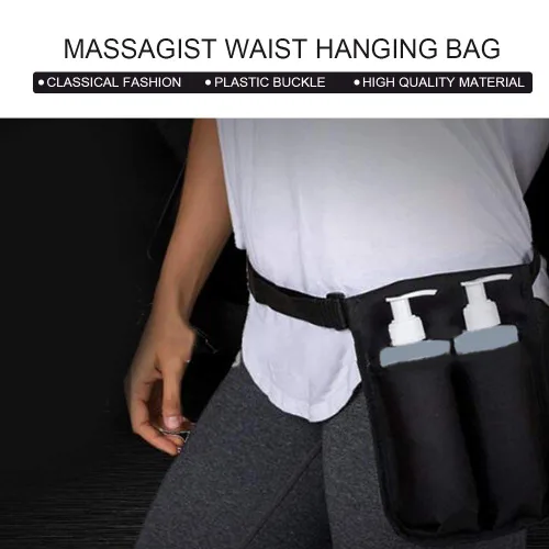 Vista 2 de Funda para botella de masaje, funda de aceite de masaje ajustable, loción de masaje, aceite de masaje, bolsa colgante de cintura, kit individual