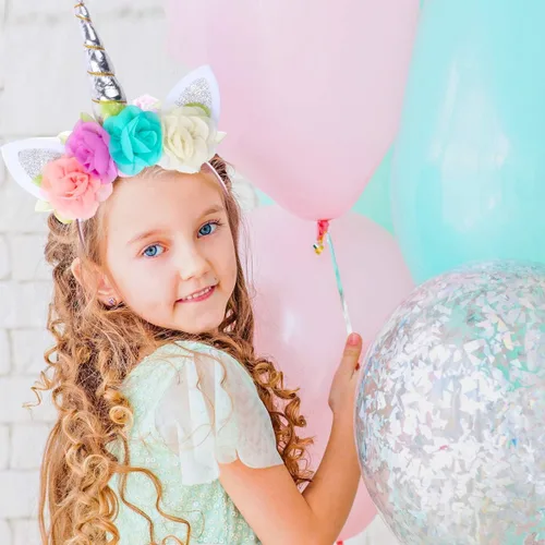 Vista 6 de Diadema de unicornio para niñas, fiesta de aniversario, Little Pony, Halloween, cosplay, tiara para mujeres, adultos y niños