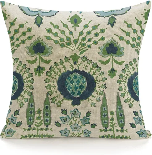 Vista 11 de POMOTER Brunschwig Fils Les Touches Azul y Blanco Funda Decorativa para Almohada Fundas para Almohada Modernas Fundas de Almohada 40 x 40 cm